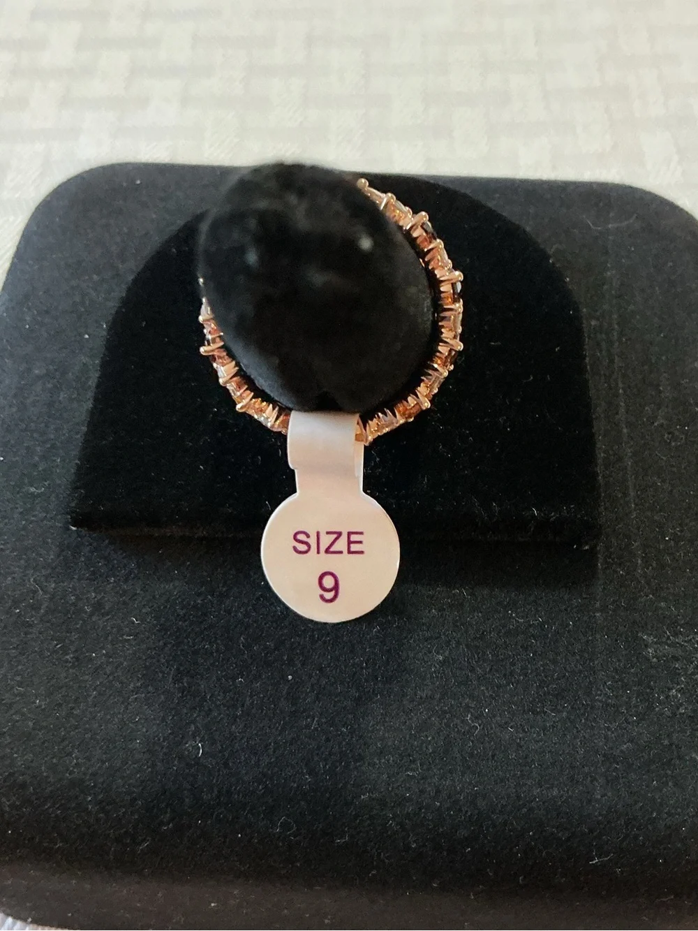 BP”Follow My Lead” Smokey Topaz & Brown Tourmaline CZ Rose Gold Plated Ring